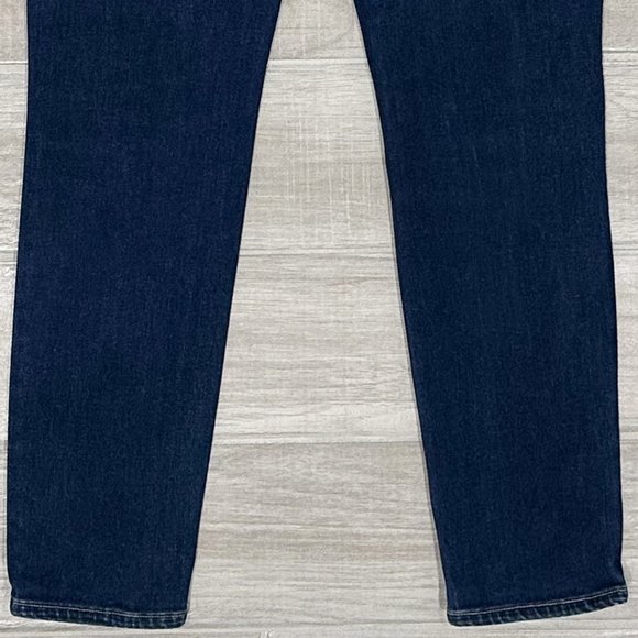 Revolve LE JEAN Vivie Slim Stovepipe Jeans in Frankie Wash Dark Denim Size 29 - Picture 9 of 15